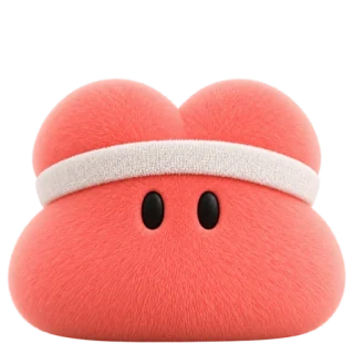 coral in a headband